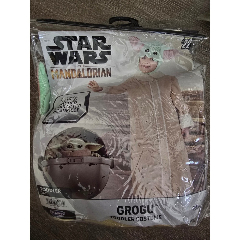 Star Wars Mandalorian Grogu Toddler Costume 2T-3T Baby Yoda Jazwares JWC0128
